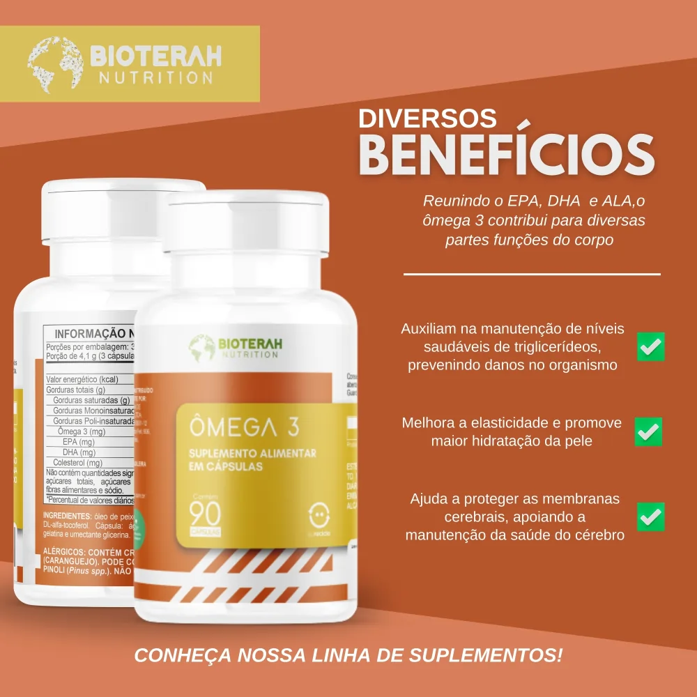 Suplemento omega 3 bioterah