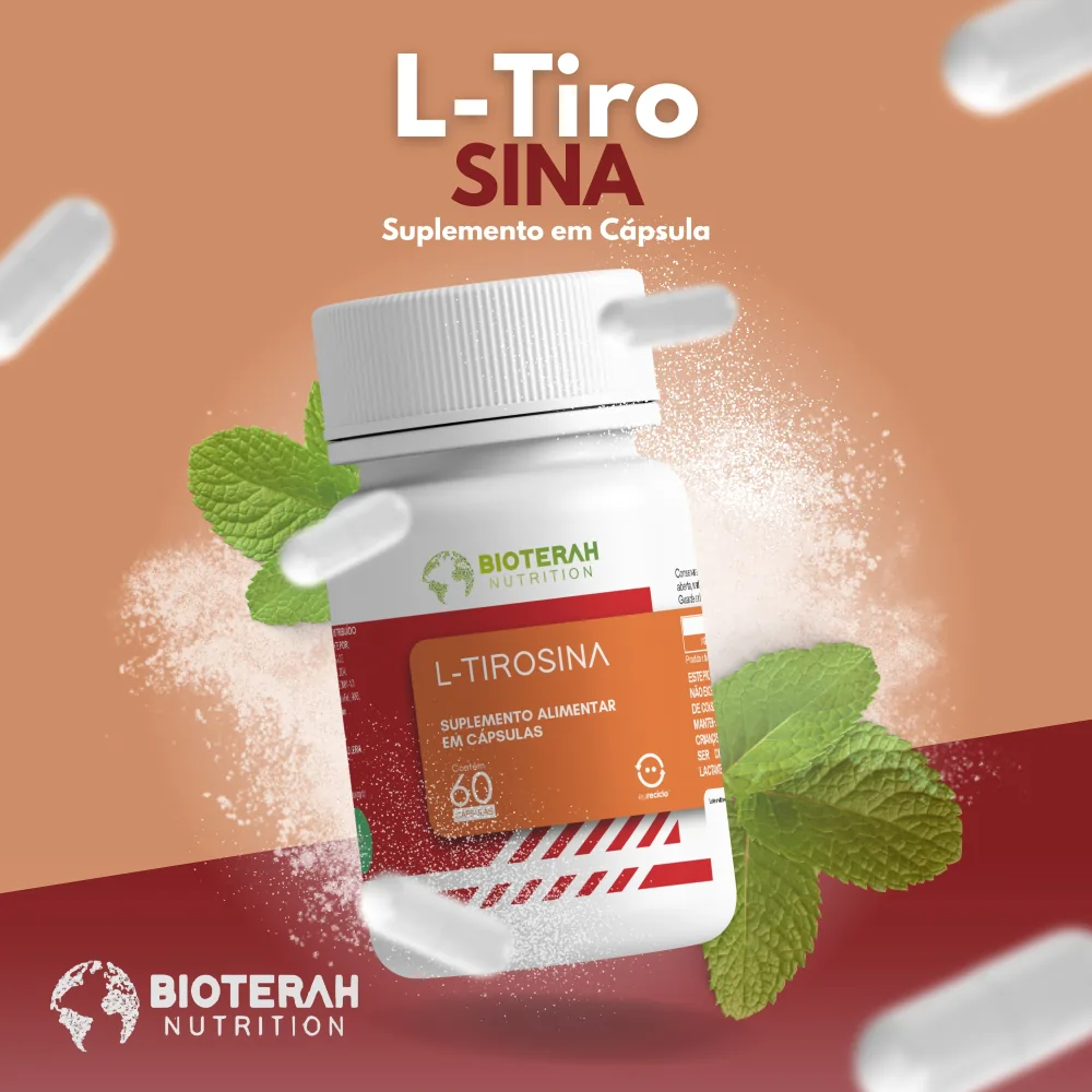 Suplemento de L-Tirosina da Bioterah Nutrition.