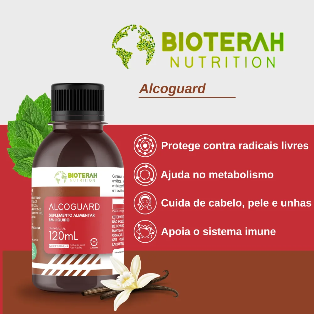 Alcoguard suplemento da Bioterah para aumentar a saúde imunológica